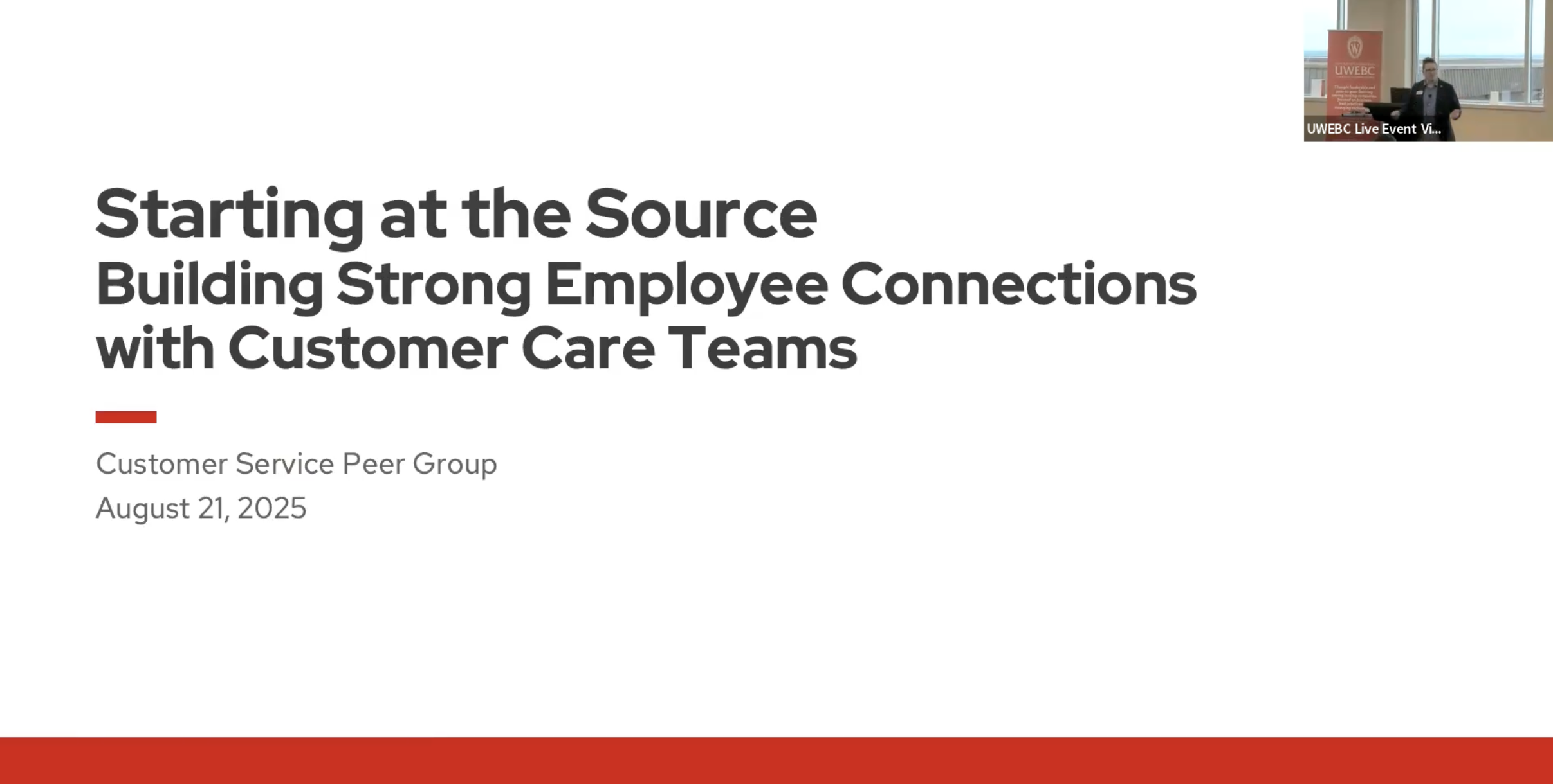 1. Full Event Recording: Starting at the Source: Building Strong Employee Connections with Customer Care Teams thumbnail